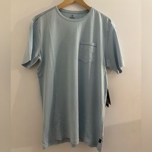 Men’s Roark lidweight pocket tee in organic cotton size medium in light blue